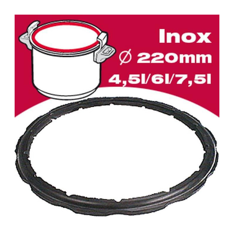 SEB Joint autocuiseur inox 792350 4,5-6-7,5L O22cm noir