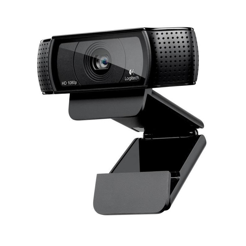 LOGITECH Webcam HD Pro C920 Refresh - Microphone integre - Ideal FaceTime et Skype