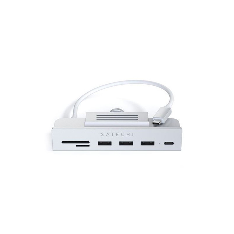 HUB USB Type C 6 en 1 Satechi ST UCICHS Clamp pour iMac 24 2021 Argent