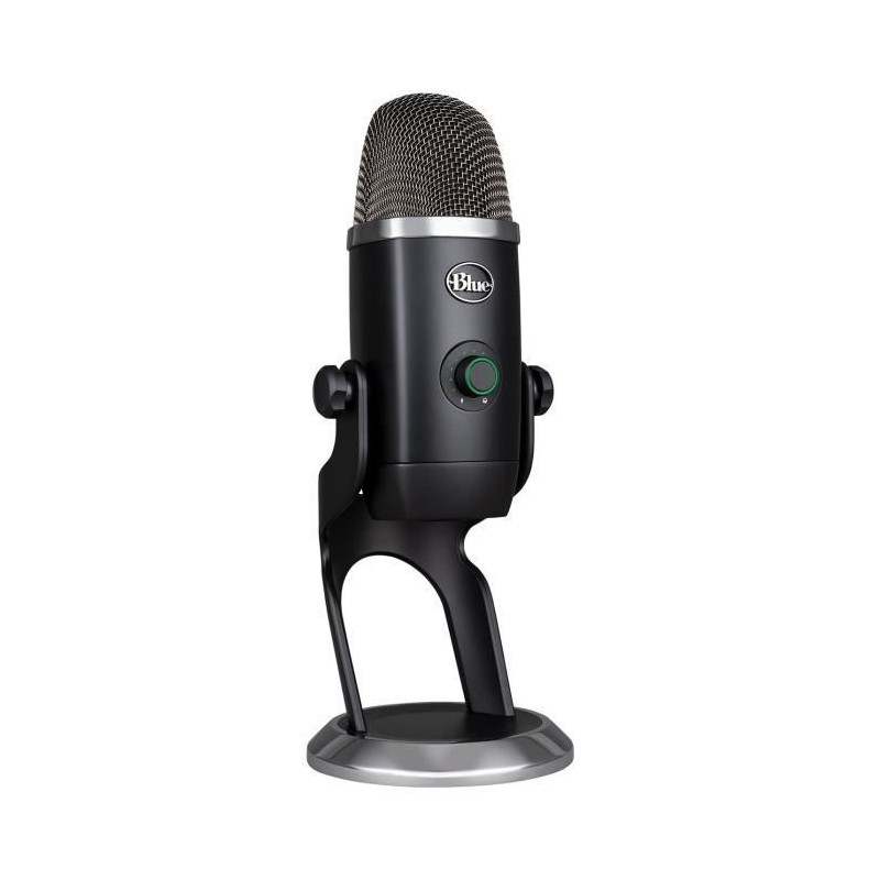 Microphone X USB - Blue Yeti - Condensateur Pro pour Enregistrement, Streaming, Gaming, Podcast sur PC ou Mac - Noir