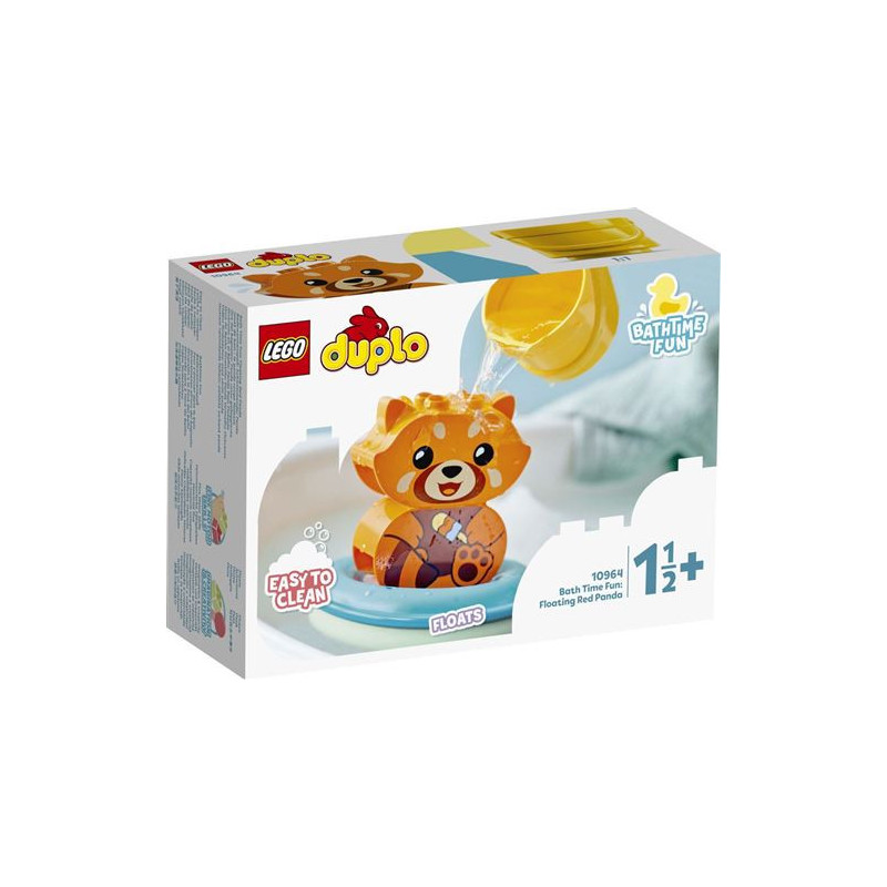 LEGO® DUPLO® 10964 Jouet de bain Le panda rouge flottant