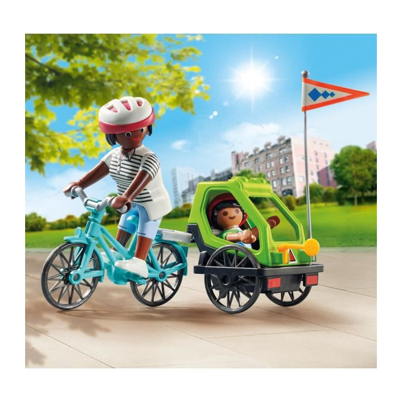 PLAYMOBIL - 70601 - Cyclistes maman et enfant