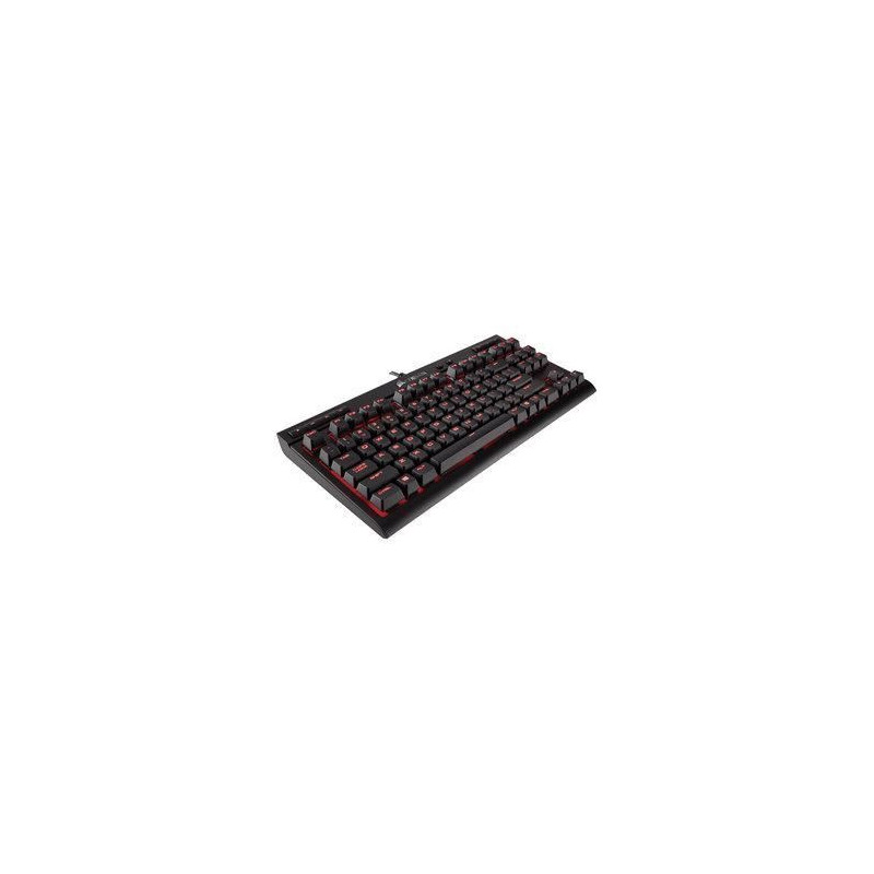CORSAIR Clavier Gamer Mecanique Compact K63 Cherry MX Red, retroeclairage rouge CH-9115020-FR