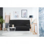 DREAM Banquette clic clac 3 places - Tissu noir - Slyle contemporain - L 190 x P 92 cm