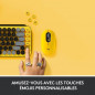 Clavier Sans Fil Logitech - POP Keys Mecanique avec Touches Emoji Personnalisables, Bluetooth ou USB, Design Compact Durable - J
