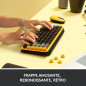 Clavier Sans Fil Logitech - POP Keys Mecanique avec Touches Emoji Personnalisables, Bluetooth ou USB, Design Compact Durable - J