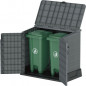 Armoire de rangement ou Cache Poubelle pour 2 poubelles StoreAway DURAMAX - 850 L - Gris