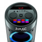 R-MUSIC Booster Party - Enceinte High Power BT sans fil - 600W - Jeu de lumiere - Egaliseur - USB, microSD - Ecran LED - Karaoke