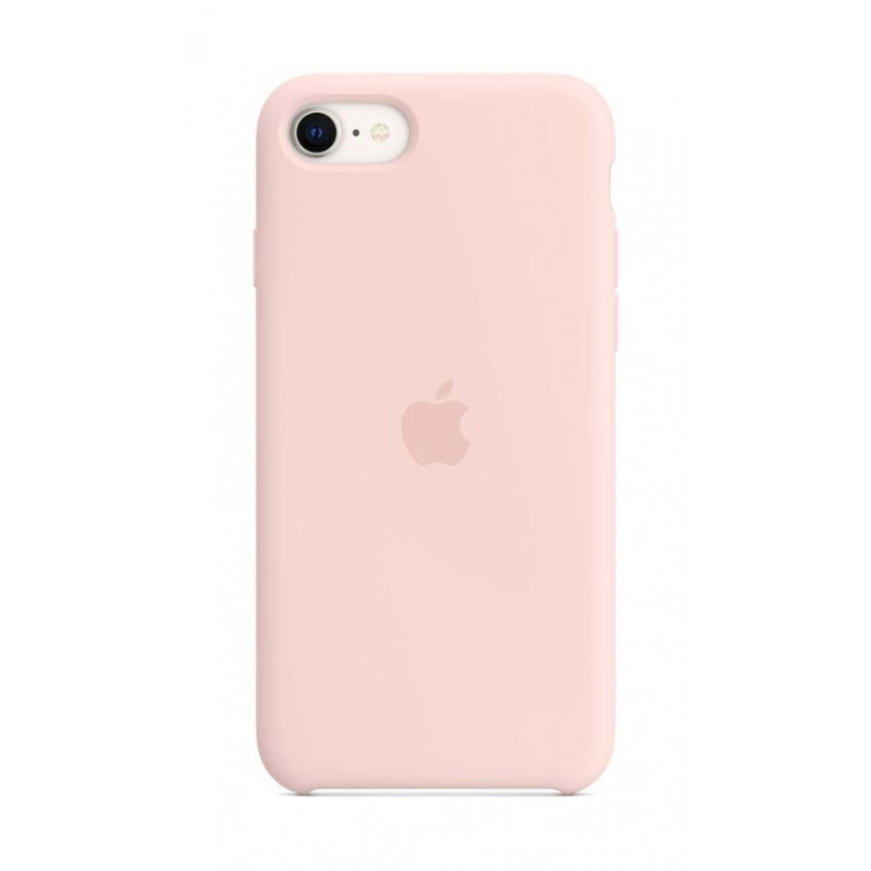 Coque en silicone pour iPhone SE 3ème génération Rose craie