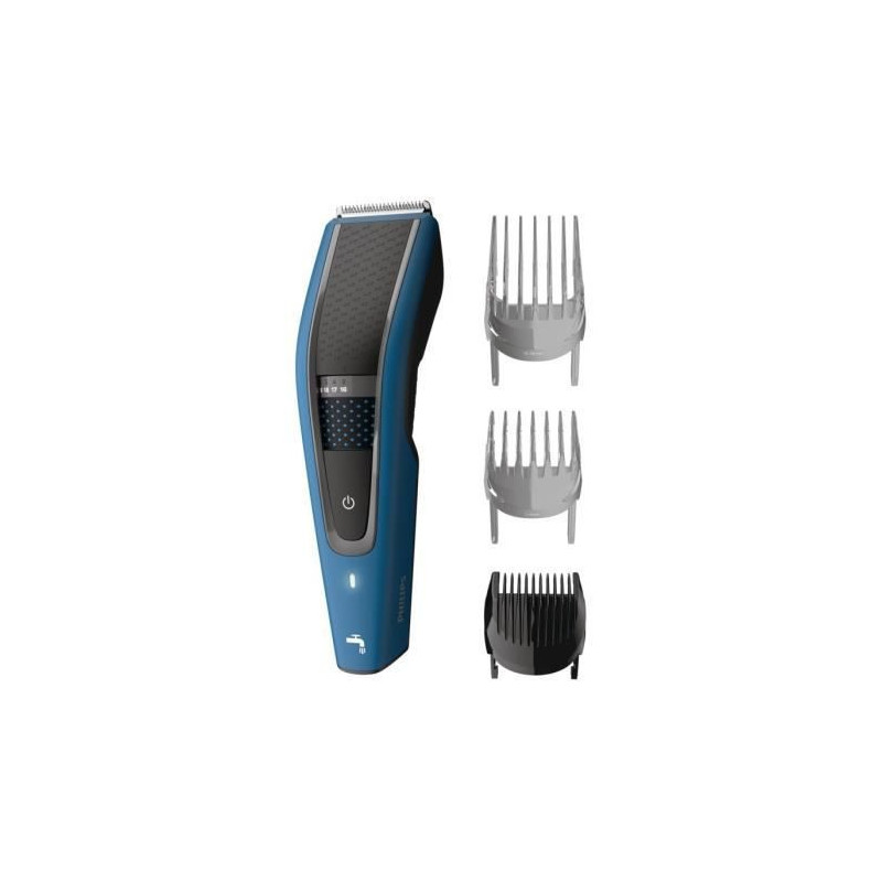 Tondeuse PHILIPS Cheveux + Barbe Series 5000 HC5612/15, 3 sabots 2 cheveux + 1 barbe, technologie DualCut