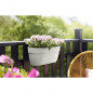 ELHO - Pot de fleurs -  Vibia Campana Easy Hanger Large - Blanc Soie - Balcon exterieur - L 24.1 x W 46 x H 26.5 cm