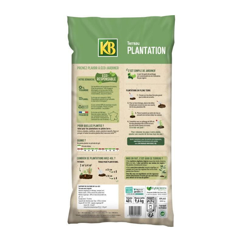 KB - Terreau plantation UAB 40L