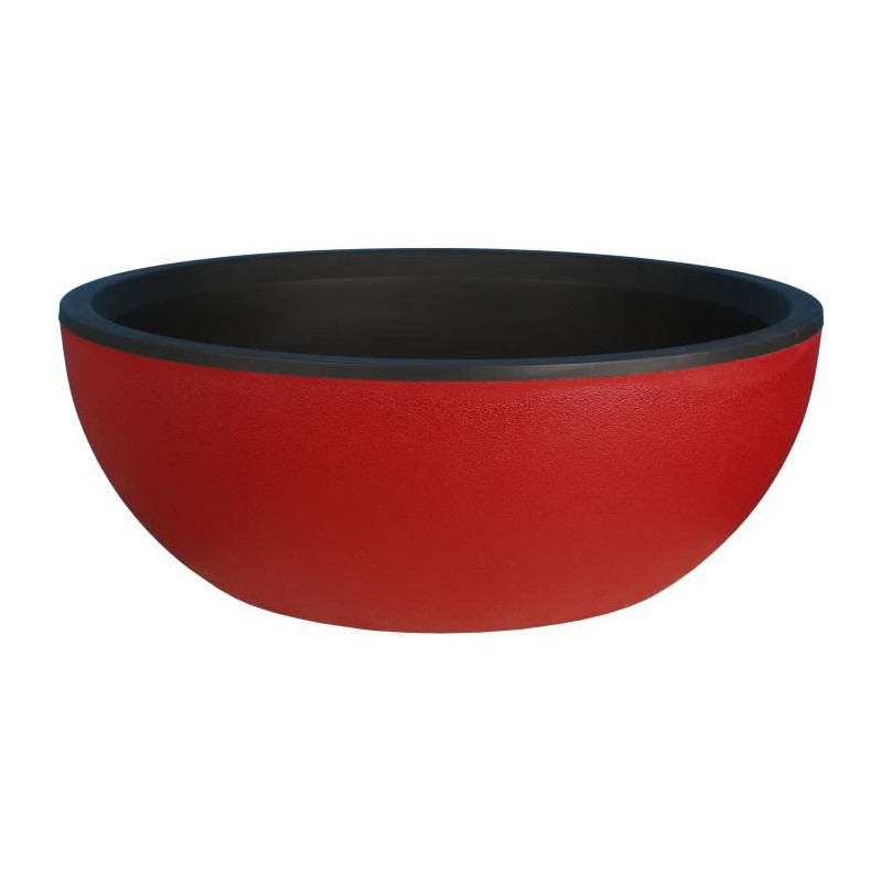 RIVIERA - Coupe pot de fleurs - granit D40 - rouge