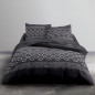 TODAY Parure de lit Coton 2 personnes - 240x260 cm - Imprime Gris Gael