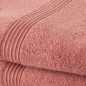 TODAY Lot de 2 Serviettes de Bain 100% coton - 50x100 cm - Terracotta