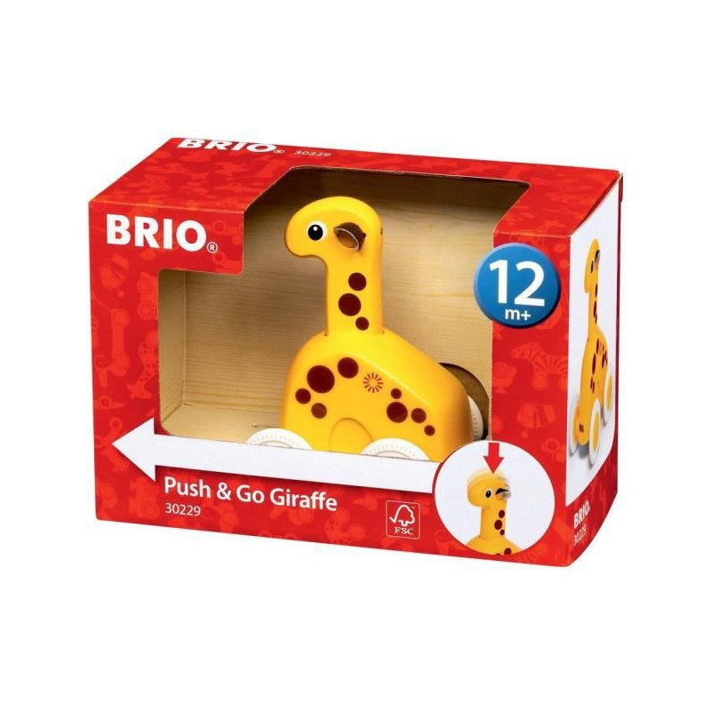 BRIO - Girafe Push + Go