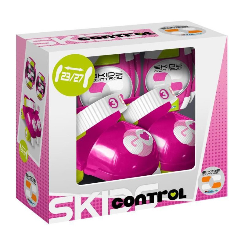 Set Patins a Roulettes + Coudieres + Genouilleres ROSE SKIDS CONTROL