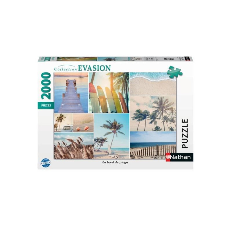Nathan - Puzzle 2000 pieces - En bord de plage
