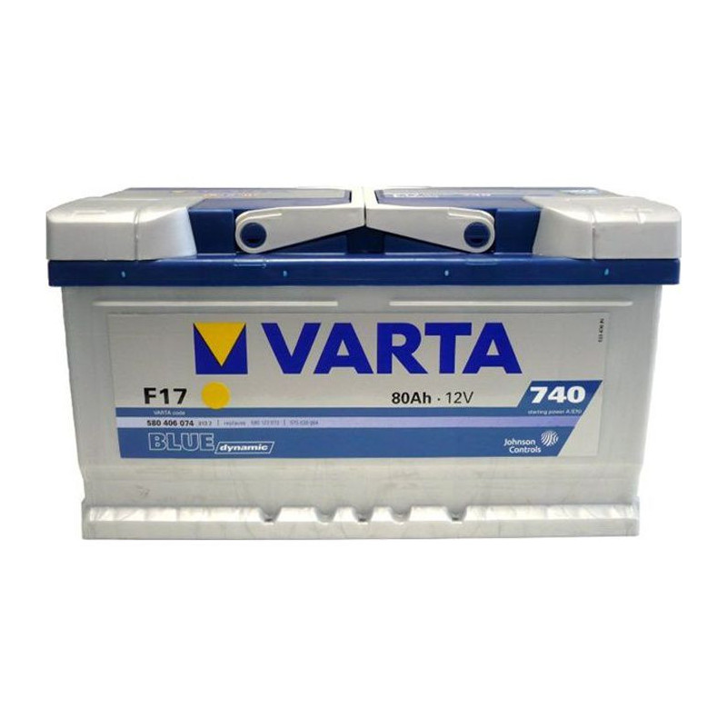 VARTA Batterie  Auto F17+ droite 12V 80AH 740A