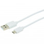 Micro USB M / USB M - 2.4A - 3m - Blanc ERARD - 2409