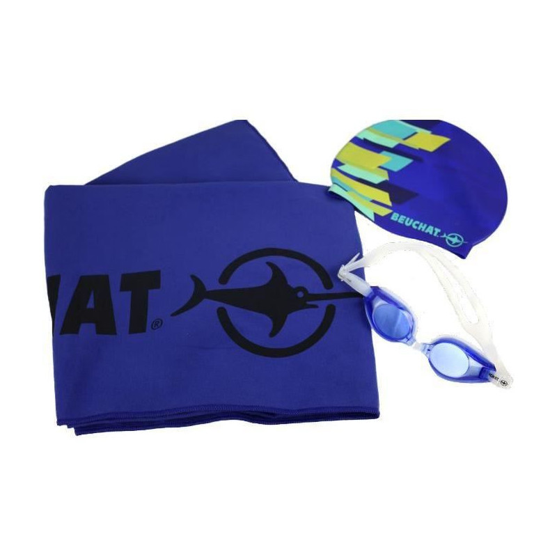 BEUCHAT Set de natation - Adulte - Bleu marine