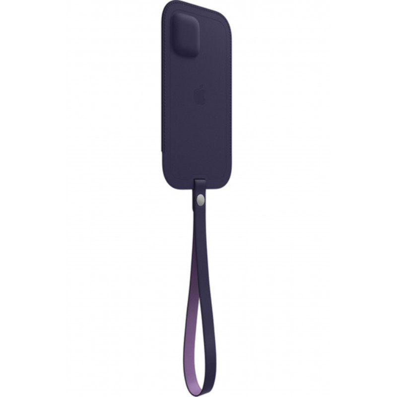 Housse en cuir avec MagSafe pour iPhone 12 Mini Violet profond