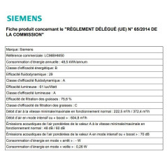 Siemens HOTTE DECOR SIEMENS LC 96 BHM 50