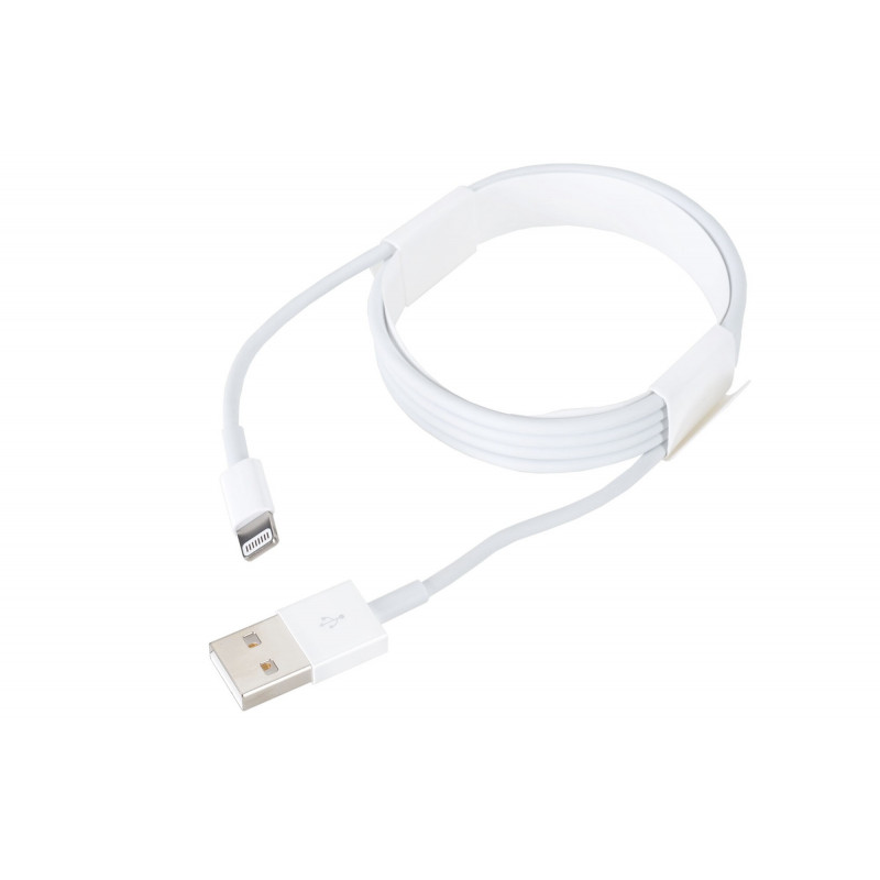 Câble Lightning blanc Apple chargeur iPhone 1m
