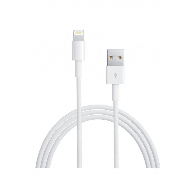 Câble Lightning blanc Apple chargeur iPhone 2m