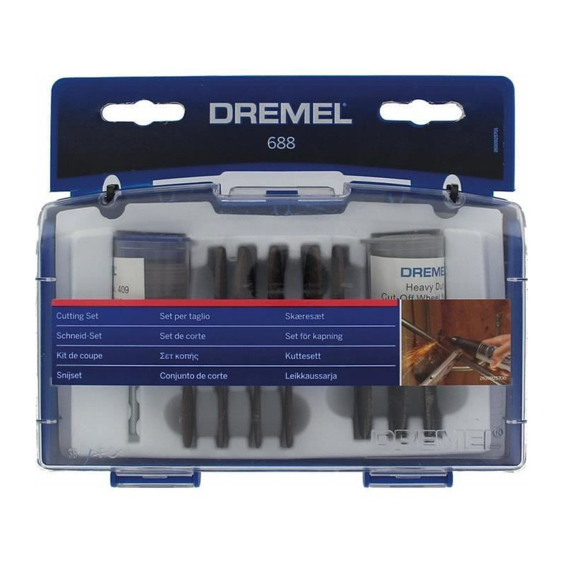 Coffret 69 accessoires DREMEL 688 Coffret de decoupe et tronconnage pour Outils multi-usages