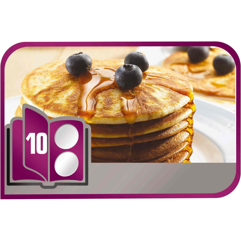 Tefal Tefal Coffret Snack Collection de 2 plaques pancakes plus livre de  recettes XA801012, Noir