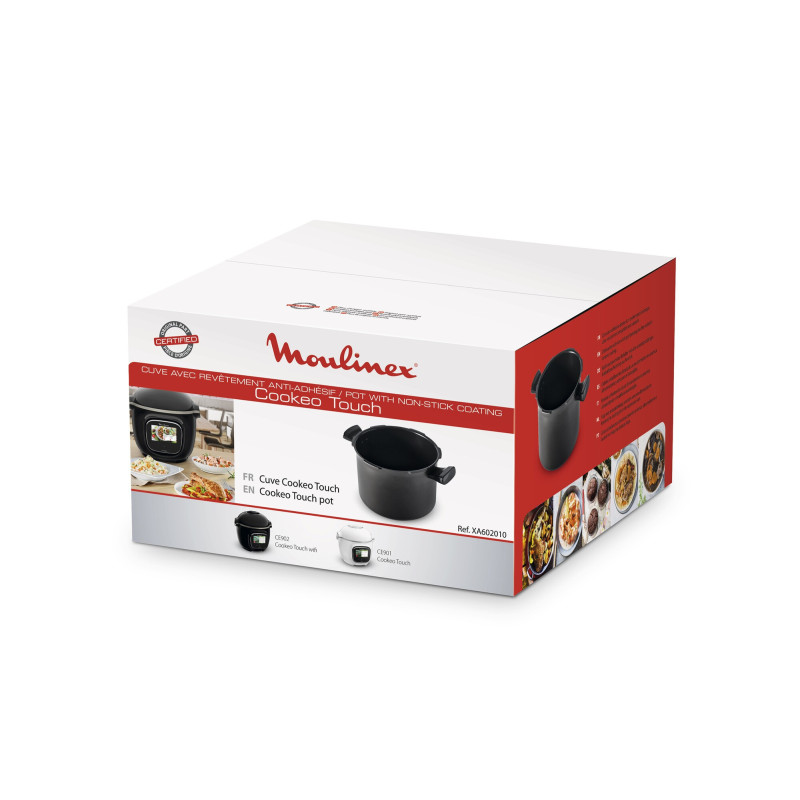 MOULINEX XA602010 Cuve Aluminium 6L Cookeo Touch / Cookeo Touch Wifi Revetement Anti-Adhesif