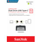Clé Double Connectique USB Type C Sandisk Ultra Dual Drive 64 Go