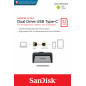 Clé Double Connectique USB Type C Sandisk Ultra Dual Drive 32 Go