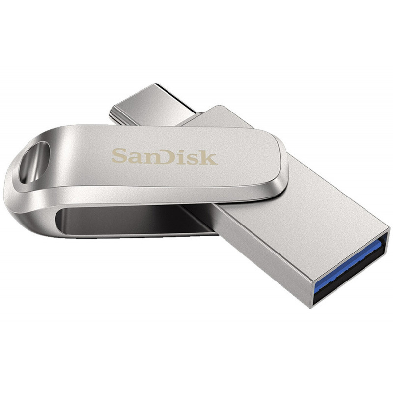 Clé USB SanDisk Ultra Luxe USB 3.1 Type C 512 Go Argent