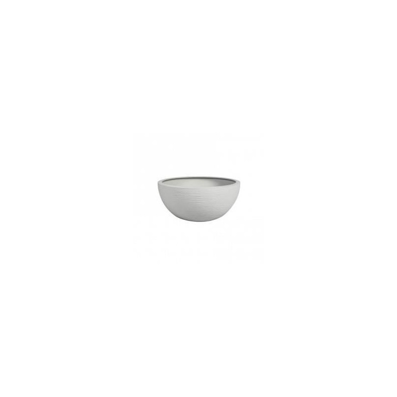 EDA PLASTIQUE - Pot vasque GraphitUp O 30 - 5,5L - Blanc ceruse
