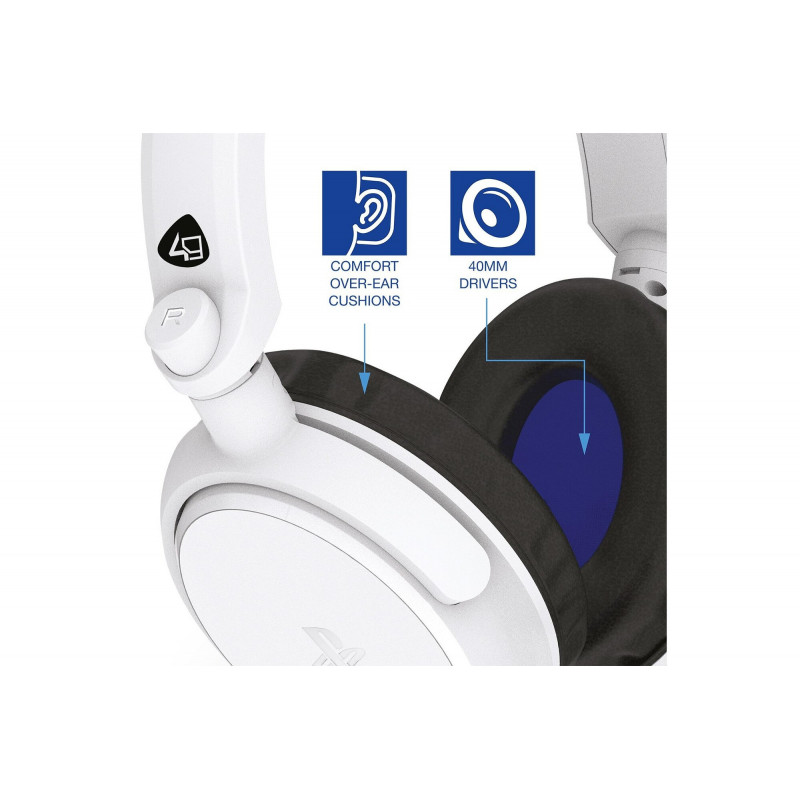 Casque Gaming filaire pour PS4 Stealth PRO4 50SWHT Blanc