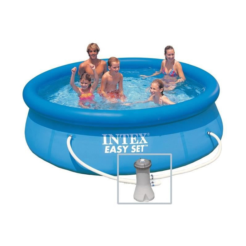 Intex kit piscinette easy set autoportante ronde o3,05 x h0,76m