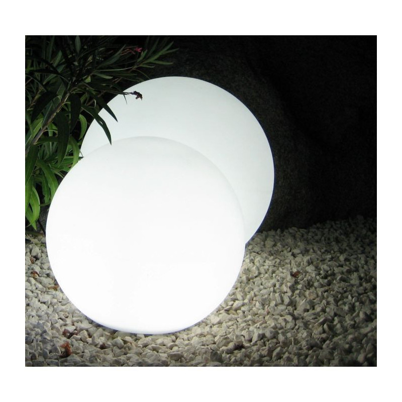 LUMISKY - Boule lumineuse filaire pour exterieur LED - blanc BOBBY - O40cm culot E27
