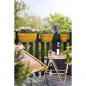 ELHO - Pot de fleurs -  Vibia Campana Easy Hanger Medium - Jaune Miel - Balcon exterieur - L 24.1 x W 36 x H 26.5 cm