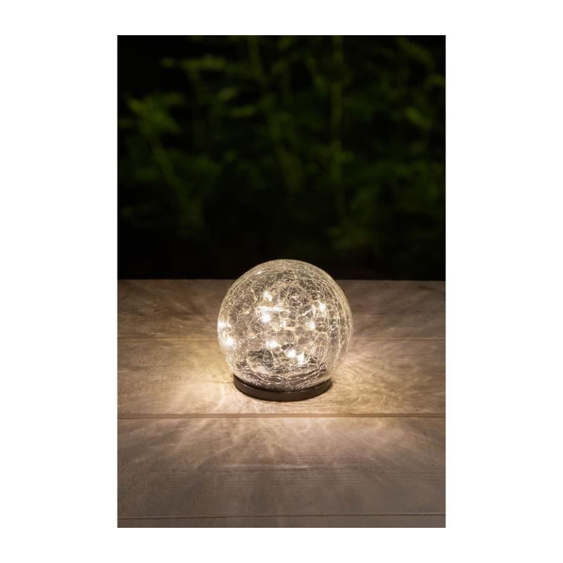 GALIX Sphere solaire - Effet verre brise - O 10 cm
