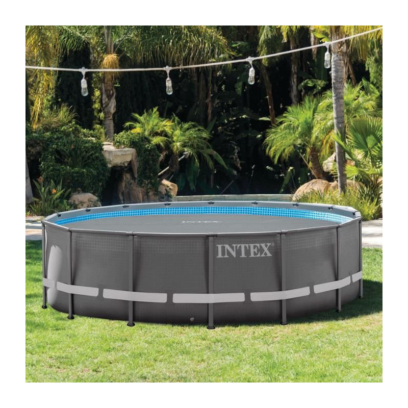 Intex bache a bulles diam 4,20m renforcee pour piscine diam 4,27m