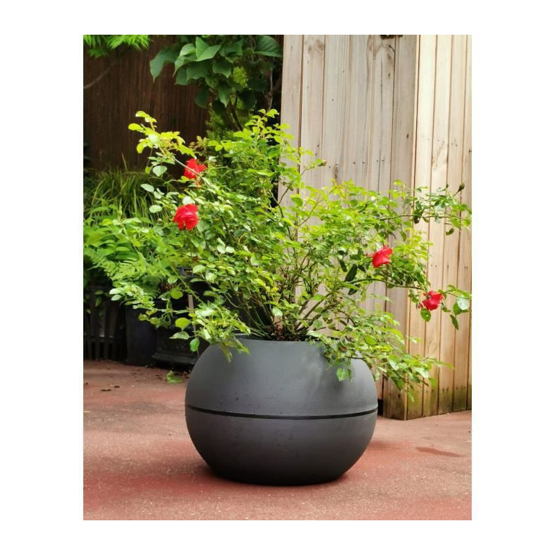RIVIERA -  pot de fleurs Boule -  D40 - gris