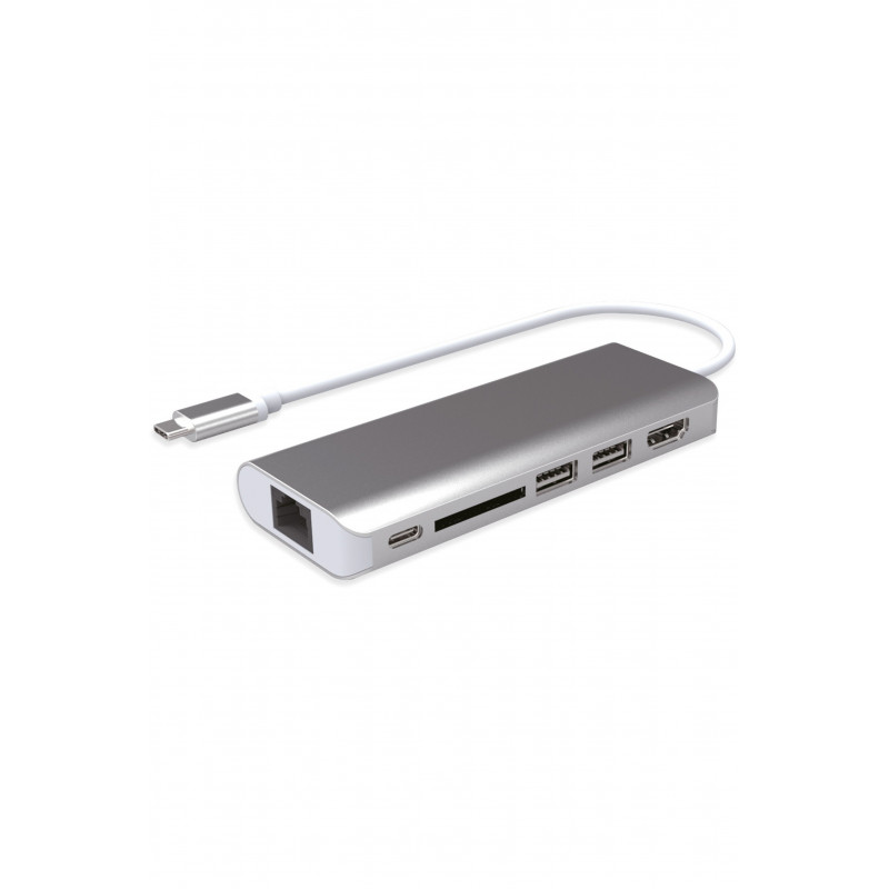Mini dock 6 ports USB C Mobility Lab Aluminium