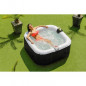 SUN SPA Spa gonflable carre Laminee - 4 personnes - 1, 55 x H 0, 65 m