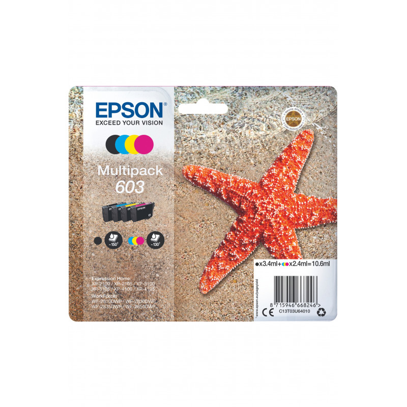 Pack de Cartouche d encre Epson PACK Etoile de mer 4 couleurs
