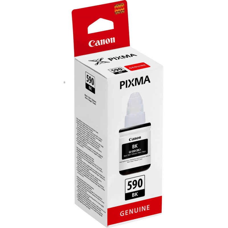 Bouteille d encre Canon Pixma GI 590BK Noir 135 ml