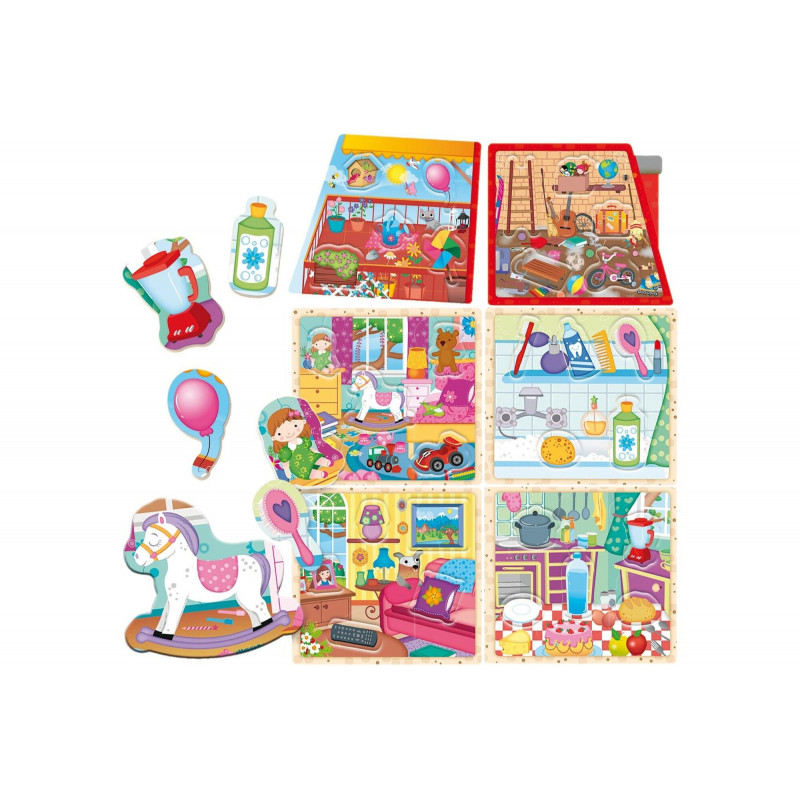 Mijn kleine Montessori Headu Huis Ontdekkingsspel Artikel bestemd voor de Franse markt (niet verkrijgbaar in het Nederlands) 