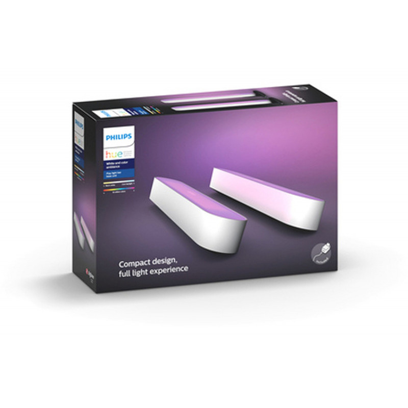 Lampe connectée Philips Hue Play Pack x2 Blanc