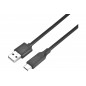 Câble USB C vers USB A On Earz Mobile Gear 1.8 m Noir